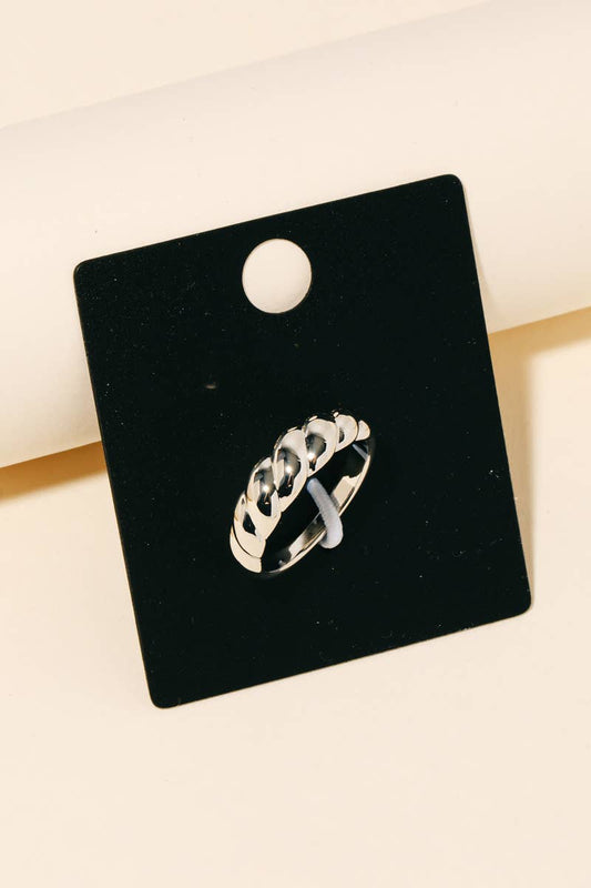 Gold Dipped Croissant Ring