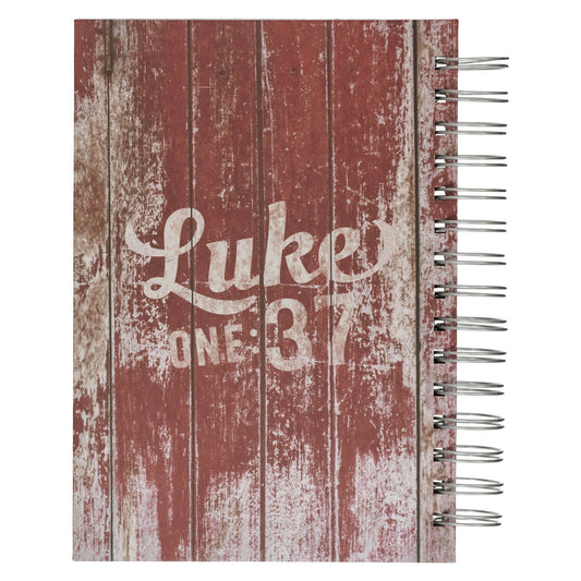 Journal Wirebound Red Nothing is Impossible Lk. 1:37