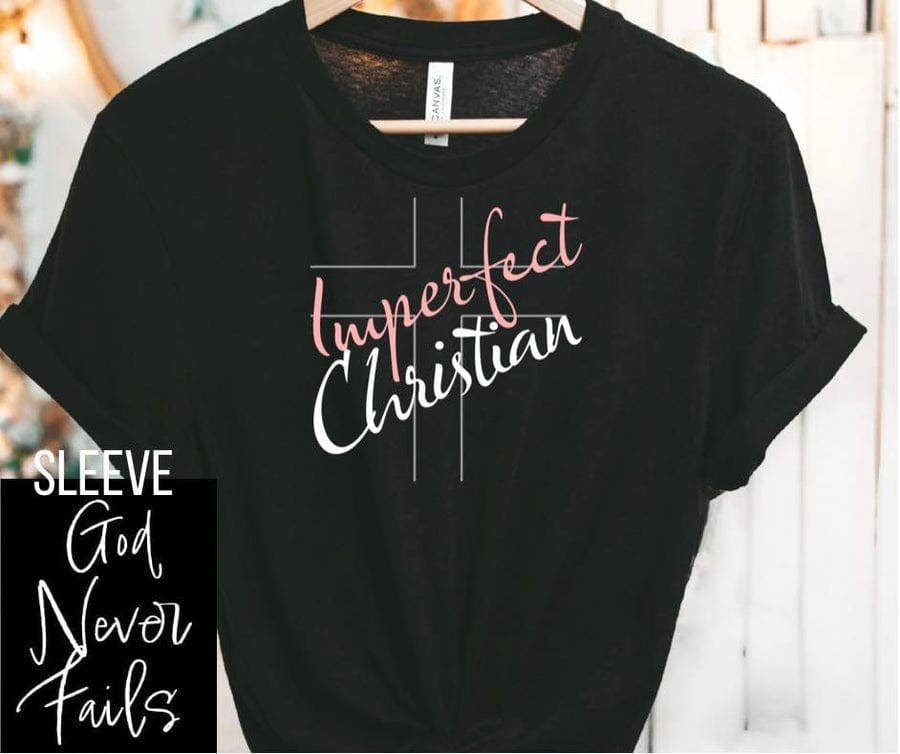 Imperfect Christian Graphic Tee: S