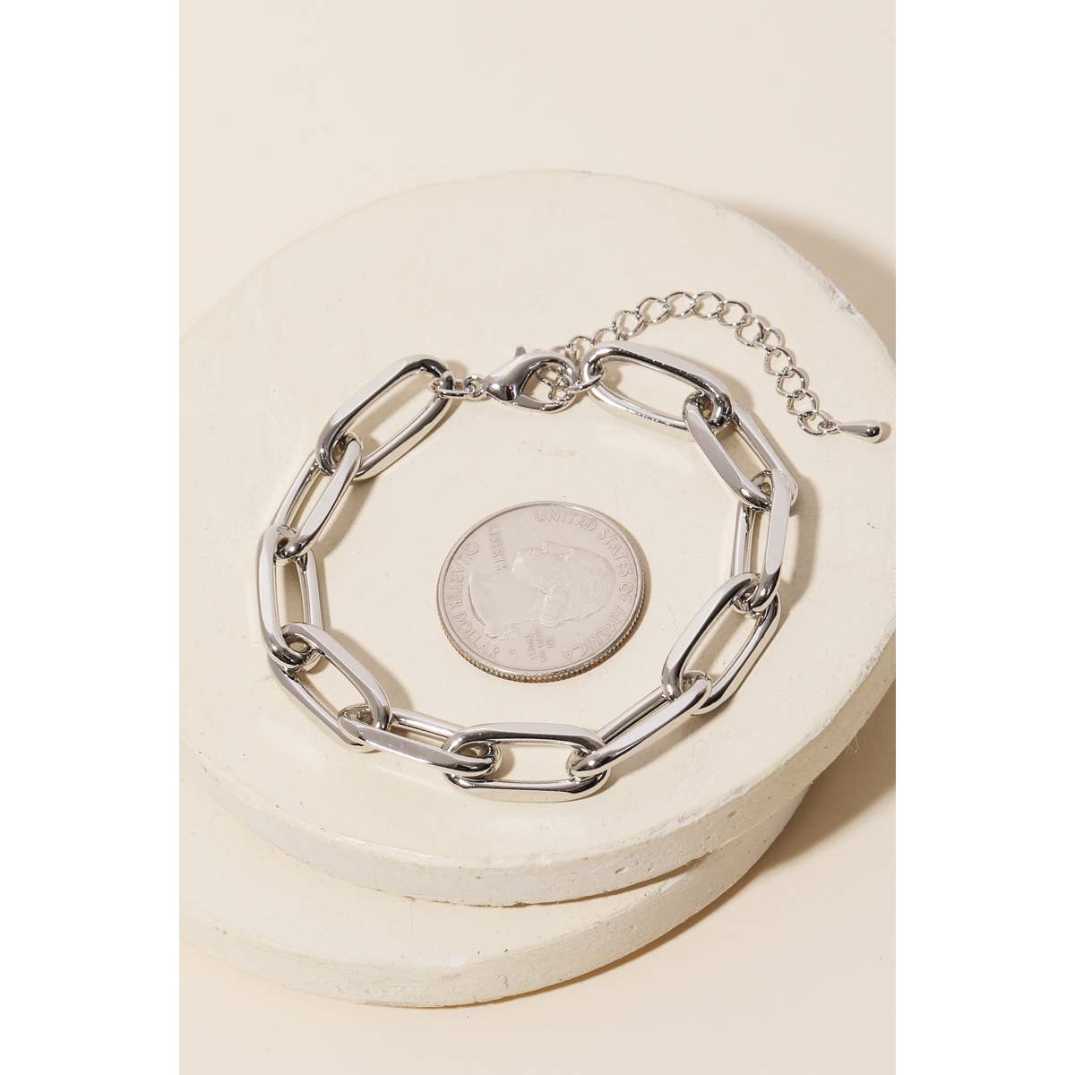 Cable Chain Bracelet: Gold