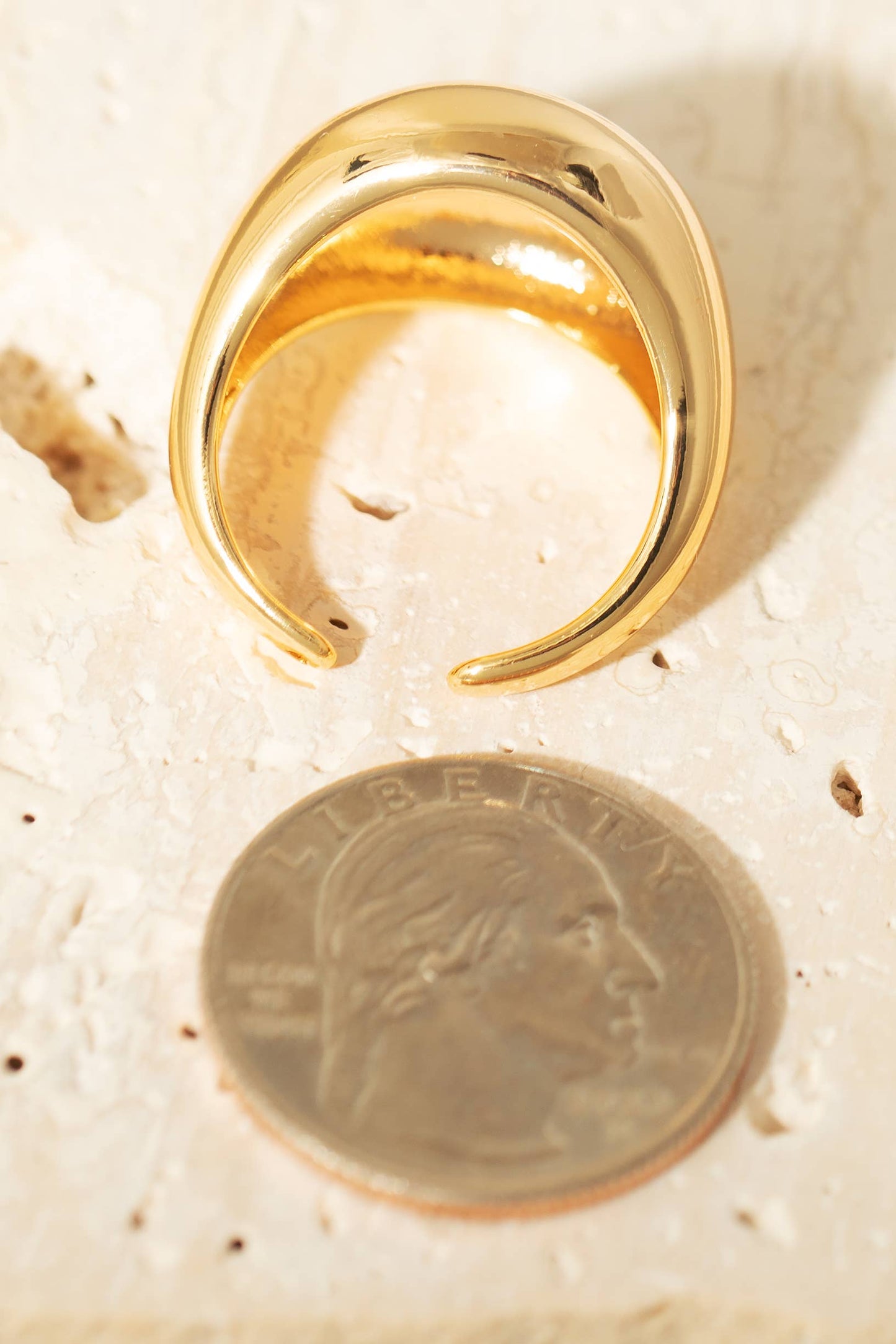 Bold Statement Ring: Silver