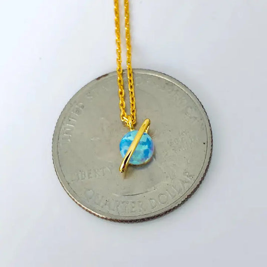 Gold Planet Necklace