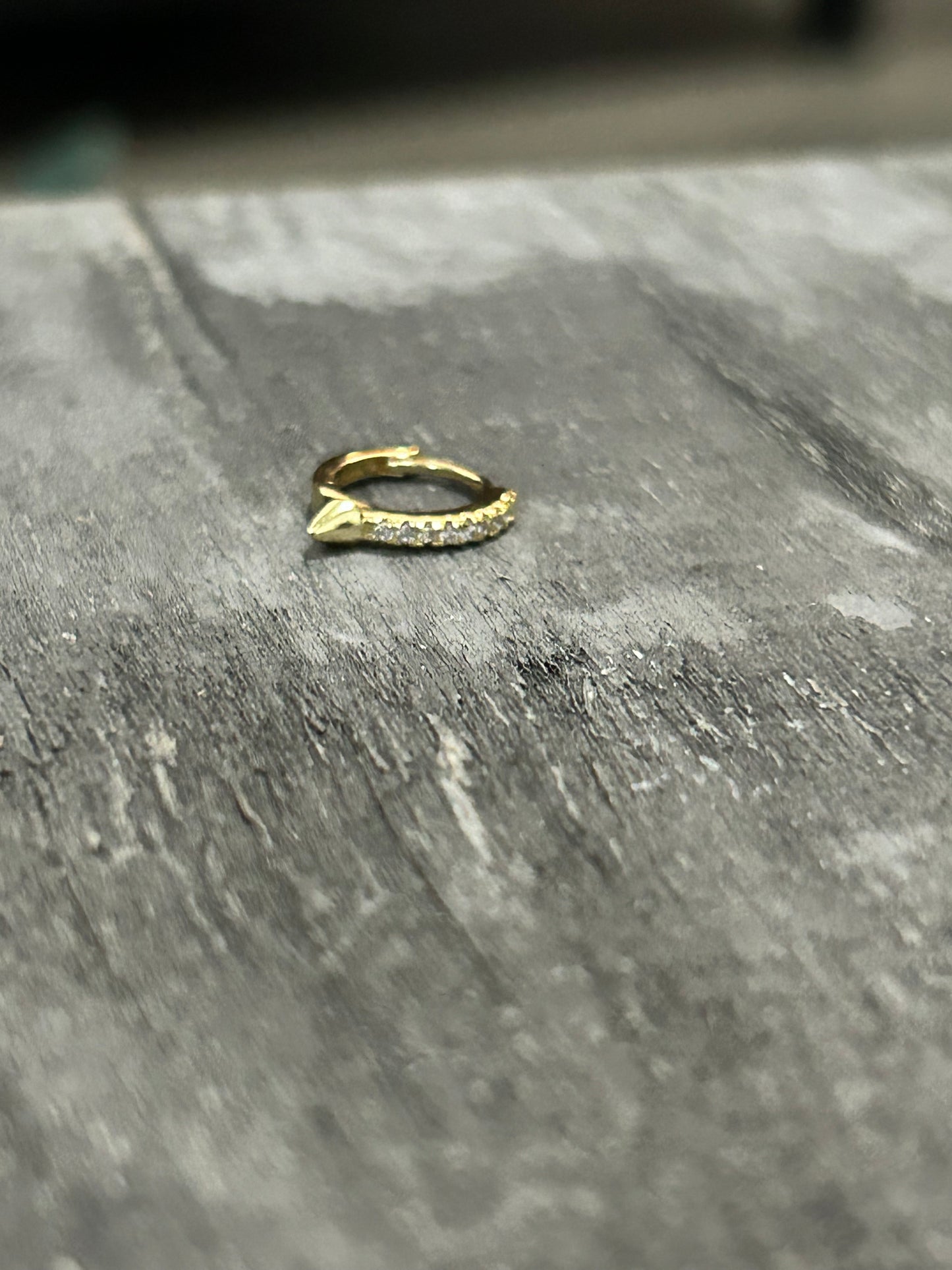 Gold Stud Huggie SINGLE