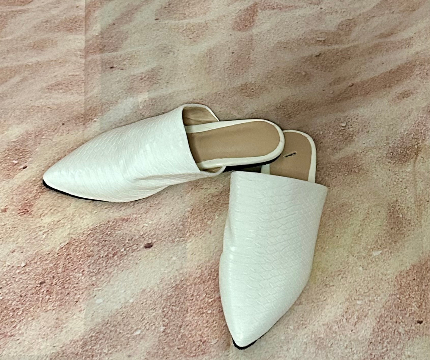 White Mule Sandal