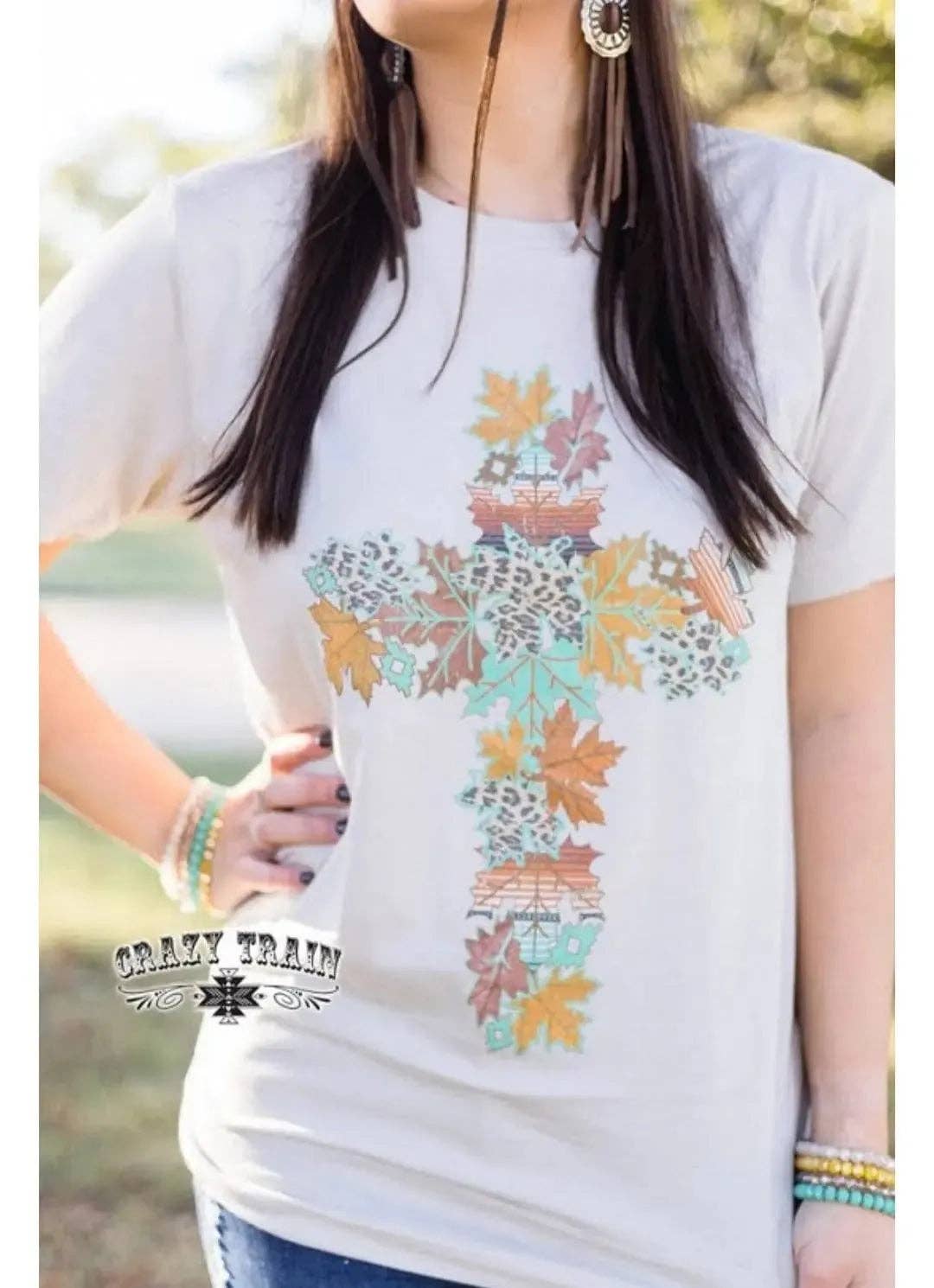 Crazy Train Thankful Thanksgiving Short Sleeve Tee