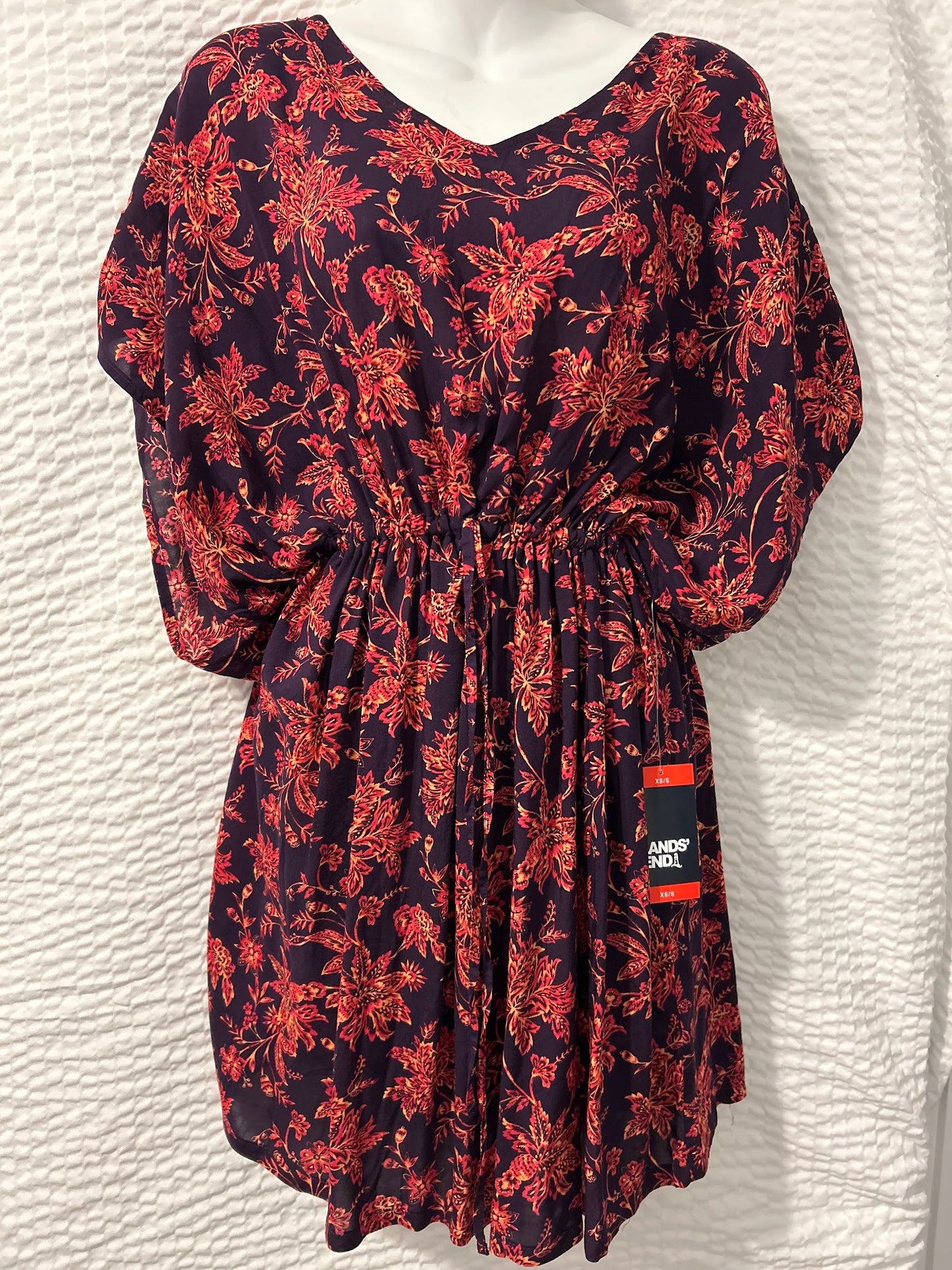 Land's End Shortsleeve Flower Dress