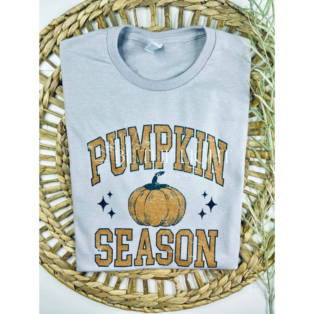 Pumpkin Season (T-Shirt): Jerzee Ash Grey / Large