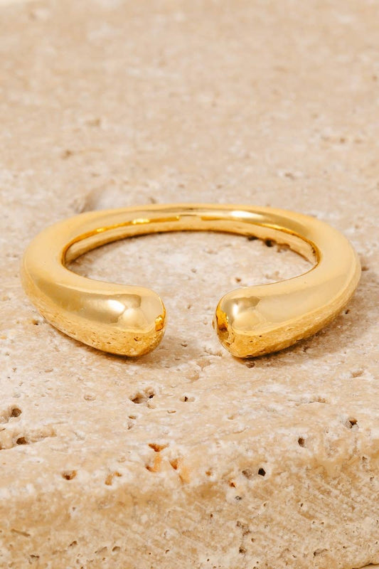 Gold Dipped Simple Open Band Ring