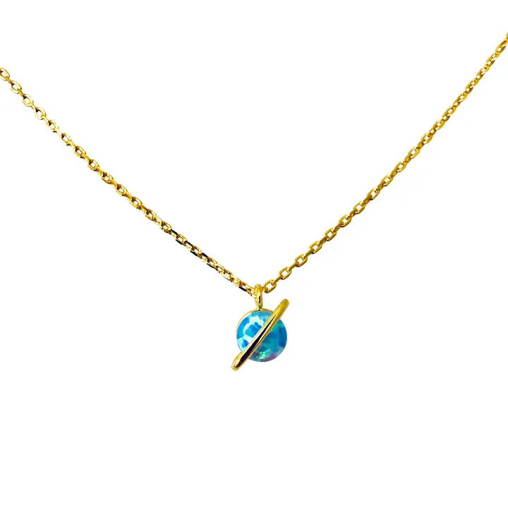 Gold Planet Necklace