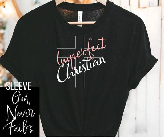 Imperfect Christian Graphic Tee: S
