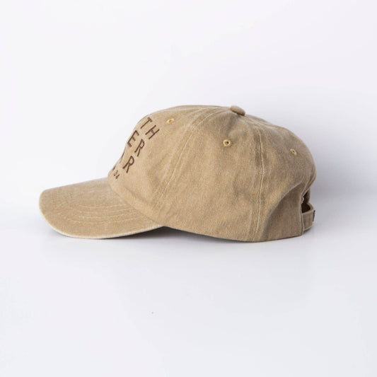 Faith Over Fear Hat: Khaki (Pigment Dye) / One Size