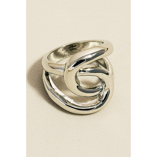 Interlinked Metallic Band Ring