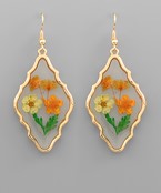 Flower Resin Earrings