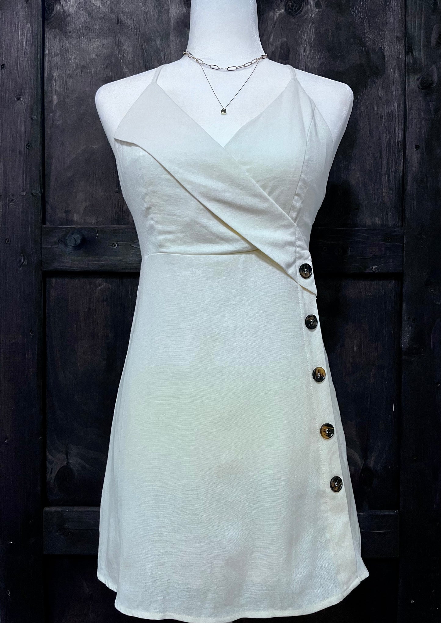 TWENTYTEN Button Wrap Dress