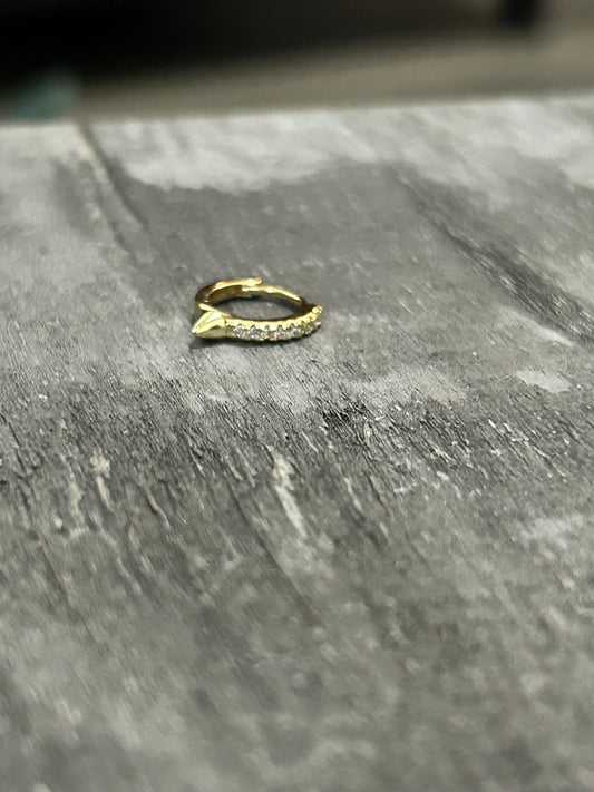 Gold Stud Huggie SINGLE