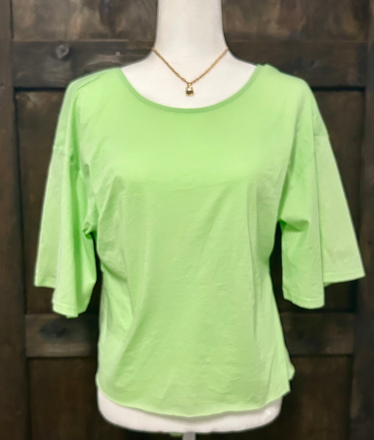 a.peach Open Back Casual Top