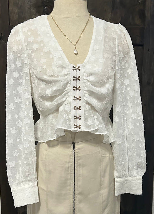 Victorian Sheer Broderie Anglaise Blouse