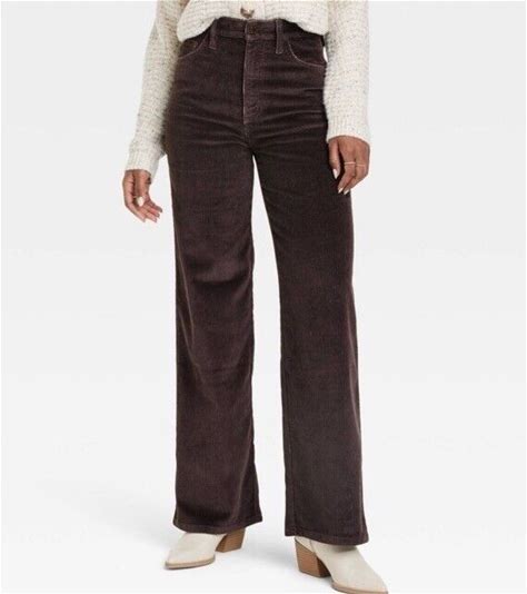 Universal Thread High-Rise Wide Leg Bootcut Corduroy Jeans - BROWN