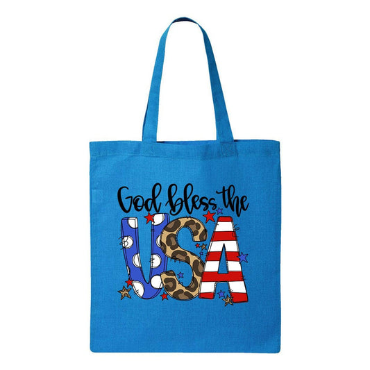 God Bless The USA Tote Bag: Sapphire