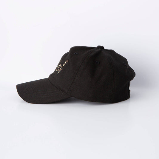 Blessed Leopard Hat: Solid Black (Pigment Dye) / One Size
