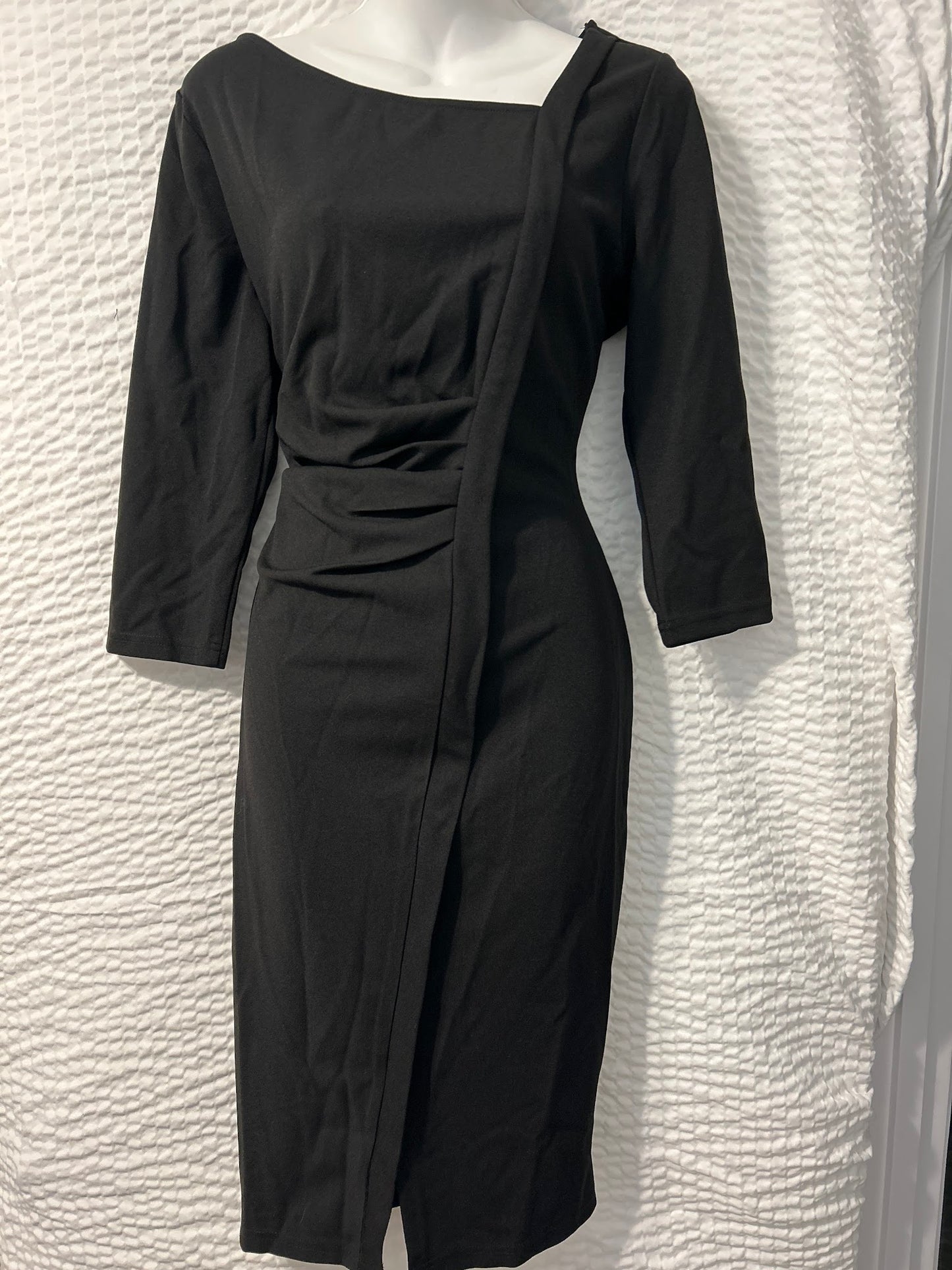 Black 3/4 Sleeve Dress L