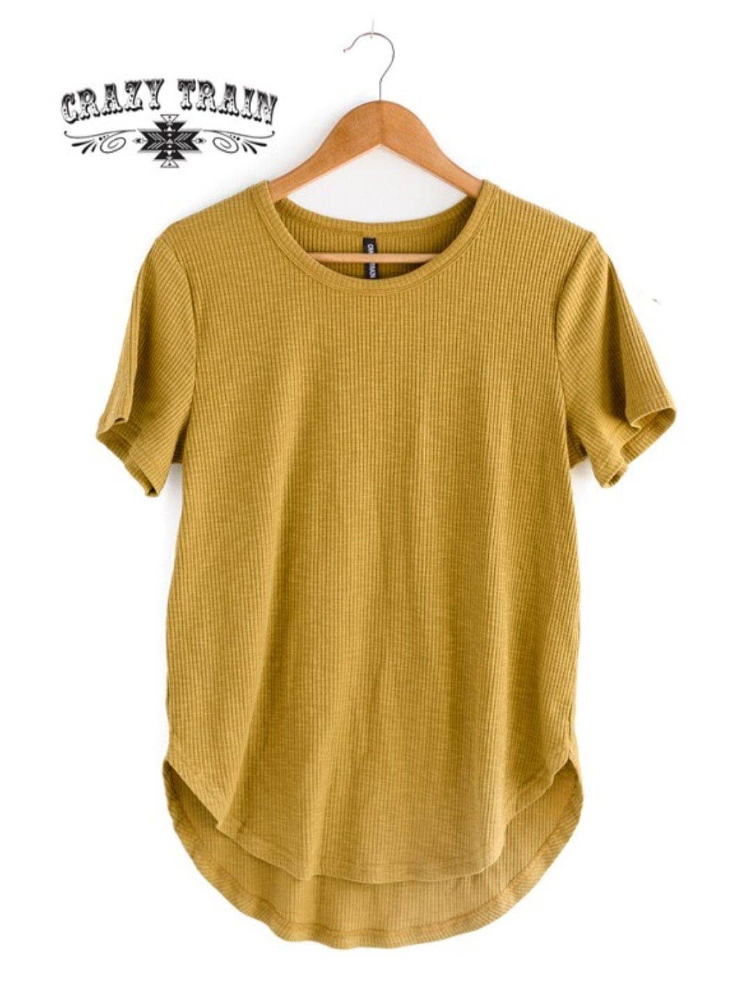 Crazy Train Solid Choice Tee in Chartreuse
