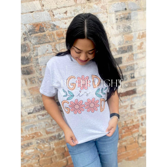 God is Good (T-Shirt): Jerzee Ash Grey / Medium