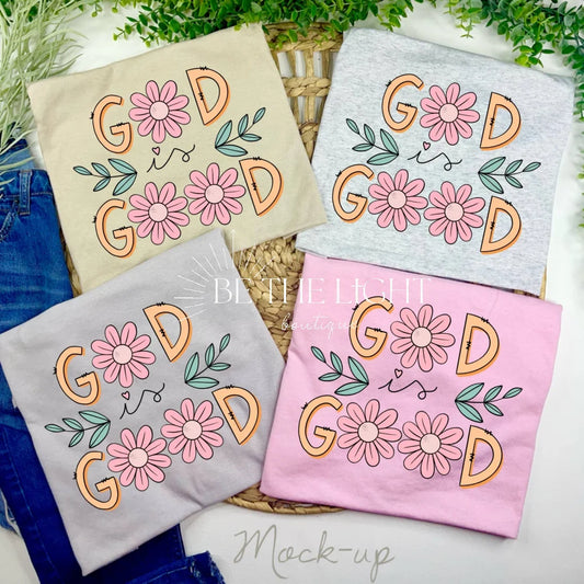 God is Good (T-Shirt): Jerzee Ash Grey / Medium