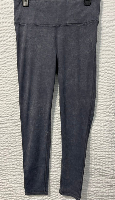 Grey Acid Wash Leggings L