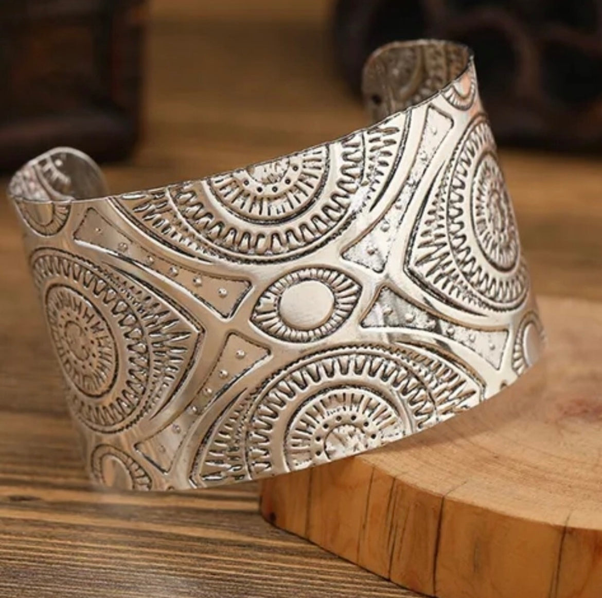 Boho Wide Cuff Bracelet