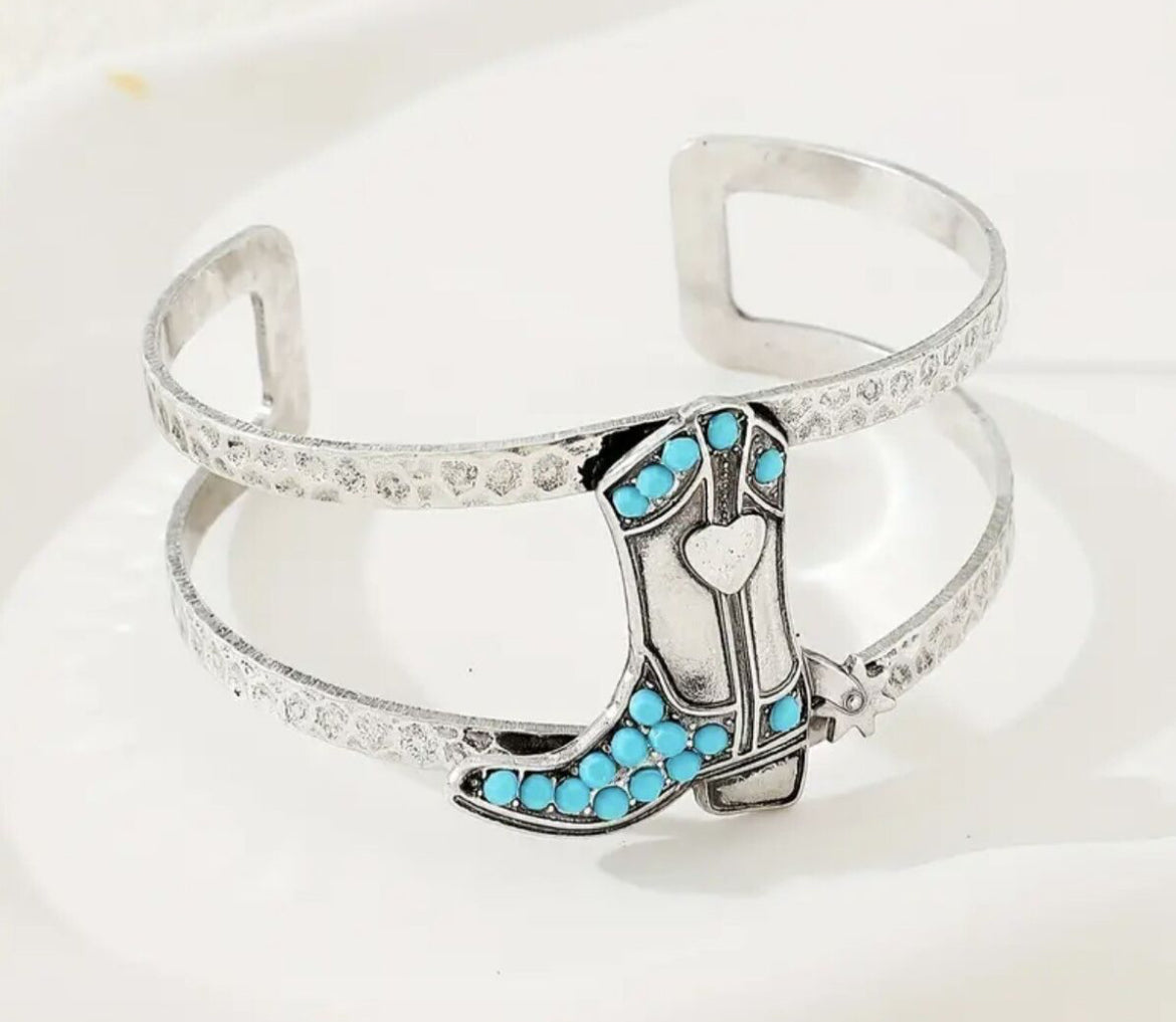 Turquoise Western Boot Cuff Bracelet