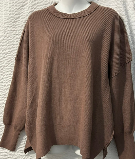 Light Mauve Knit Sweater M