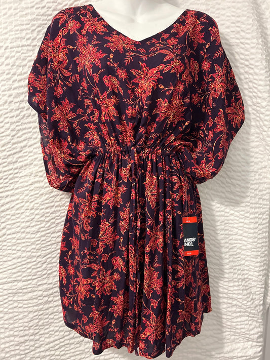 Land's End Shortsleeve Flower Dress