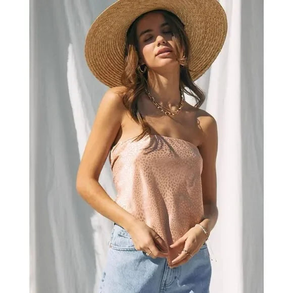 Endless Blu Jacquard Bandana Top