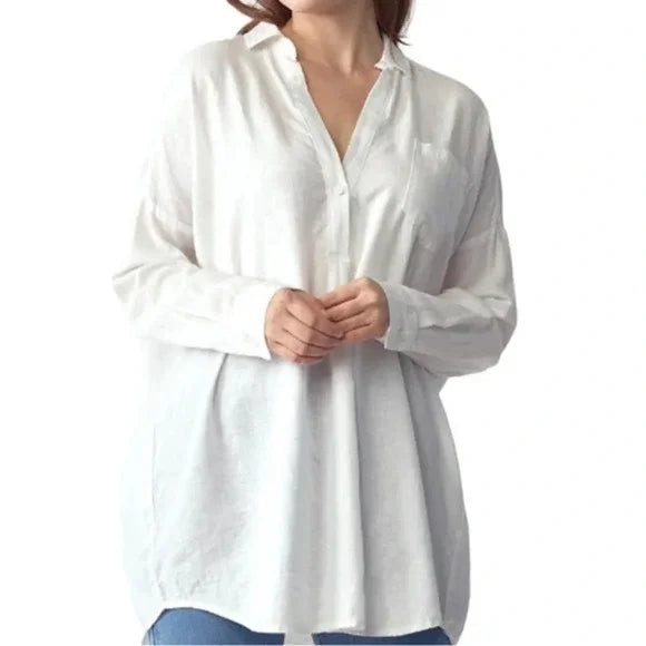 RISEN Linen Tunic Shirt