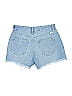 KanCan Light Wash Distressed Hem Denim Shorts